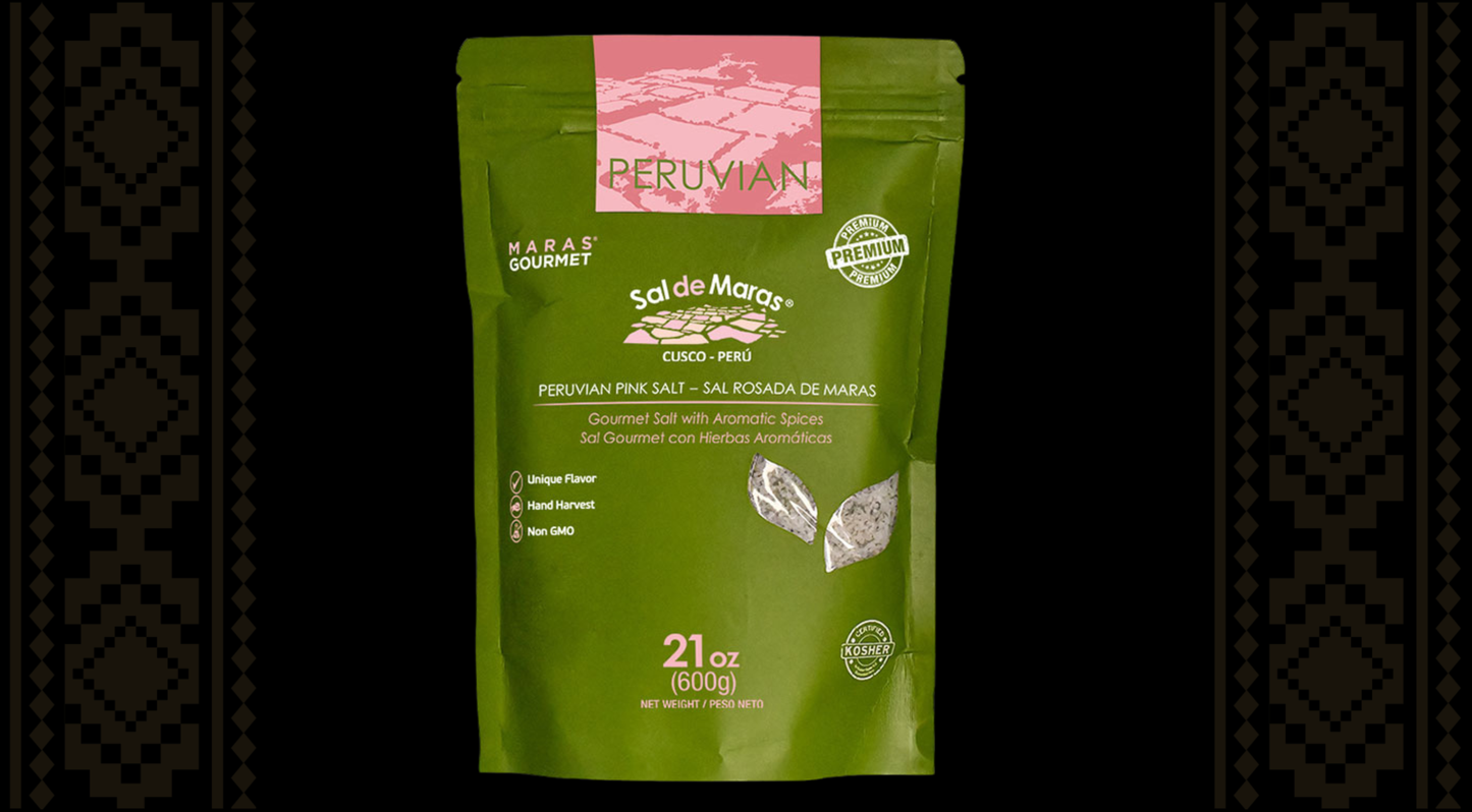 Pink Peruvian Salt with Aromatic Spices